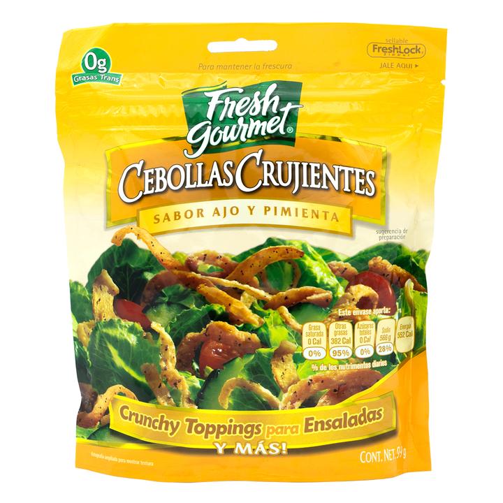 Fresh Gourmet Cebolla Crujiente Ajo & Pimienta 99 G