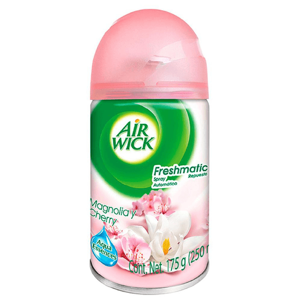 Air Wick Repuesto De Aromatizante De Ambiente Automático Freshmatic Magnolia Y Cherry 250 Ml 1 Pz