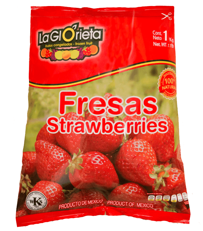 Fruta Congelada Fresas Enteras 1 Kg