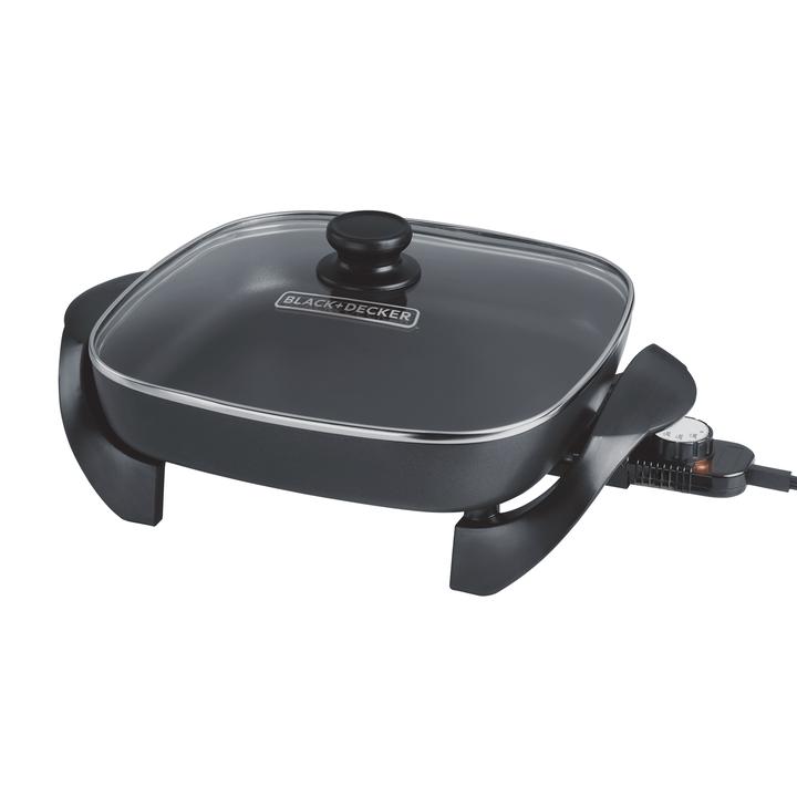 Sartén Eléctrico Black + Decker Antiadherente Con Tapa