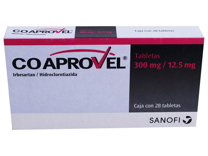 Coaprovel 300/12.5mg Tabletas 28 Pz