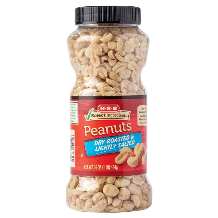 Heb Cacahuates Tostados Ligeramente Sal 454 G