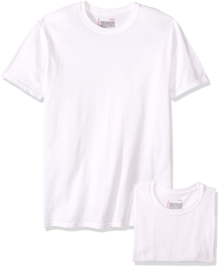 Playera Cuello Redondo Caballero Ch Paq.2 Blanco 2 Pz