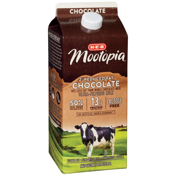 Heb Leche Mootopia Sabor Chocolate Semidescremada 2% 1.89 L