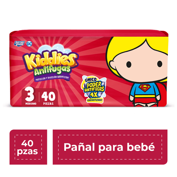 Pañales Kiddies A-Fuga Unisex Et 3 40 Pz