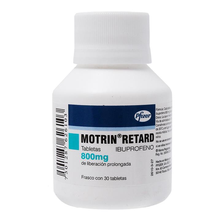 Motrin Retard 800 Mg 30 Tab Ibuprofeno 30 Pz