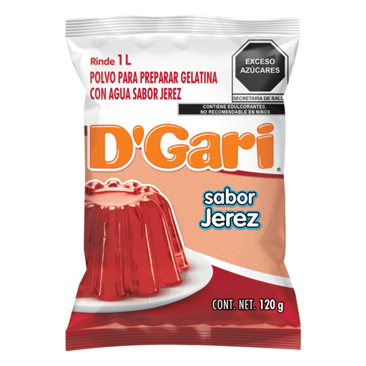 D'Gari Gelatina En Polvo Jerez 120 G