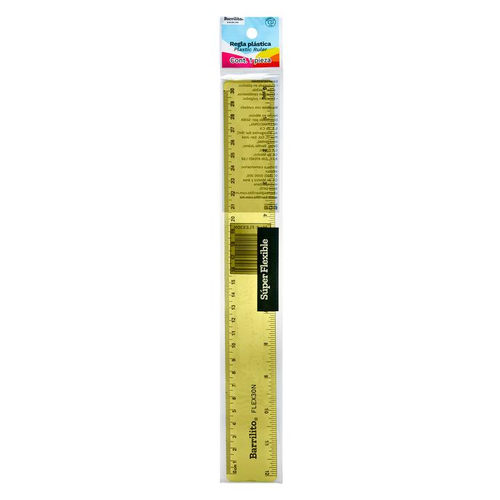Regla Súper Flexible Barrilito 30 Cm