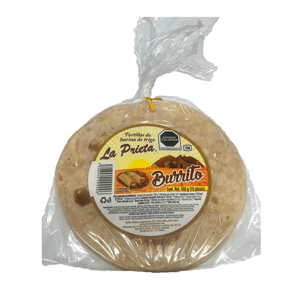 La Prieta Tortillas De Harina Para Pirata 10 Pz