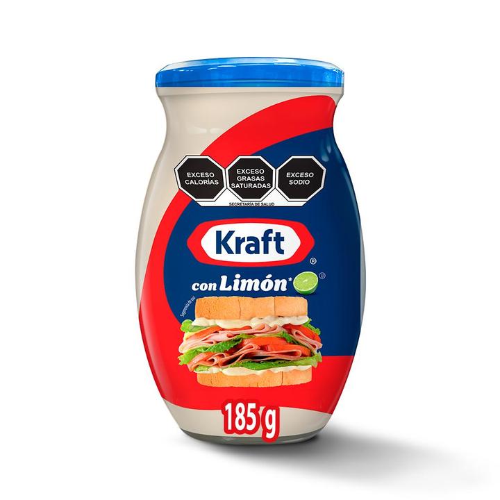 Kraft Mayonesa Con Limón Frasco 185 G
