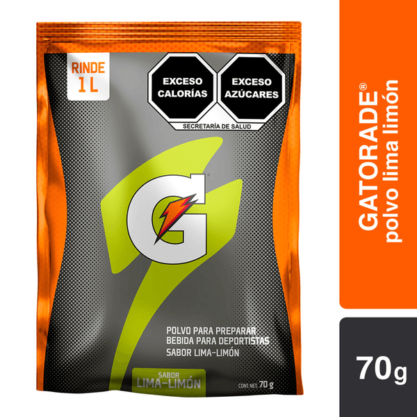 Gatorade Polvo Isotónico Sabor Lima Limón 70 G