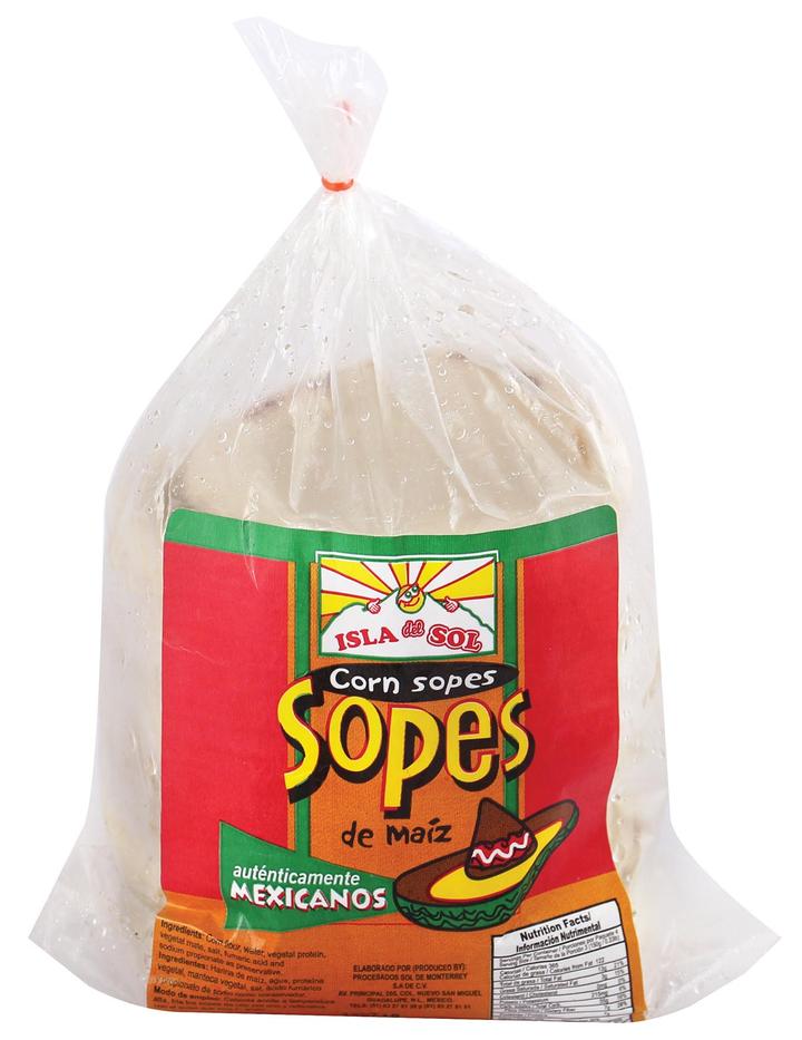 Isla Del Sol Sopes De Maíz 600 G