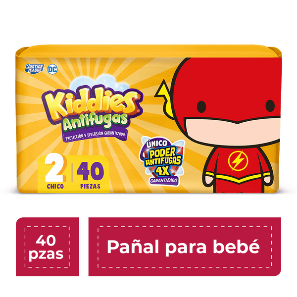 Pañales Kiddies A-Fuga Unisex Et 2 40 Pz