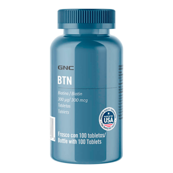 Biotina En Tabletas Btn300 Mcg 100 Pz