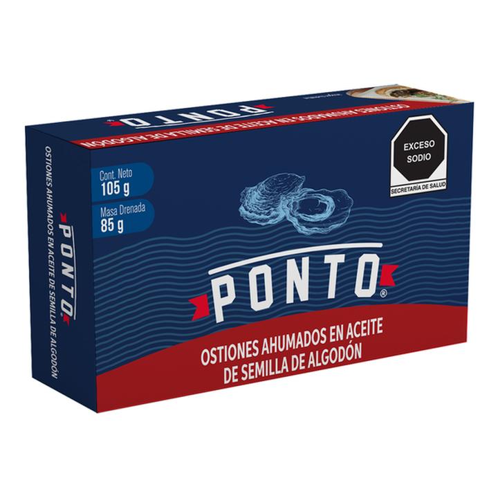 Ponto Ostiones En Aceite Ahumado 105 G