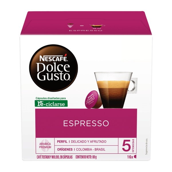 Café En Cápsula Dolce Gusto Espresso 16cap 88 G