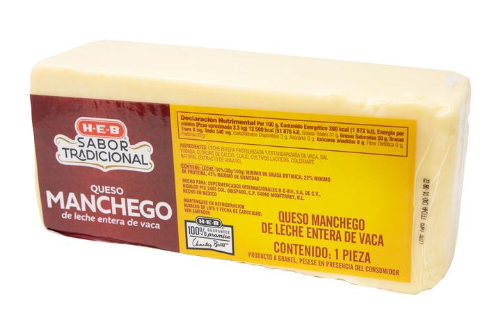 Heb Sabor Tradicional Queso Manchego Granel 1 Kg