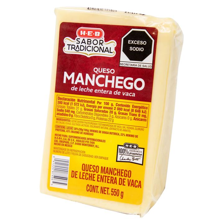 Heb Sabor Tradicional Queso Manchego 550 G