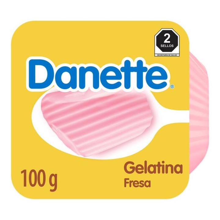Danette Gelatina De Leche Sabor Fresa 100 G