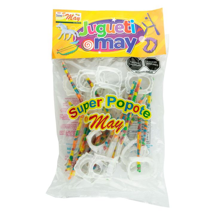 Goma De Mascar En Popote Con Muela Blanca 20 Pz