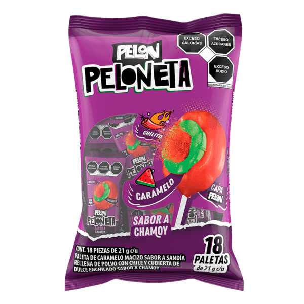 Dulce Enchilado Pelón Pelo Rico Peloneta Sabor Chamoy 21 G