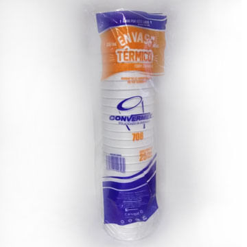 Convermex Tazón 8 Oz 25 Pz