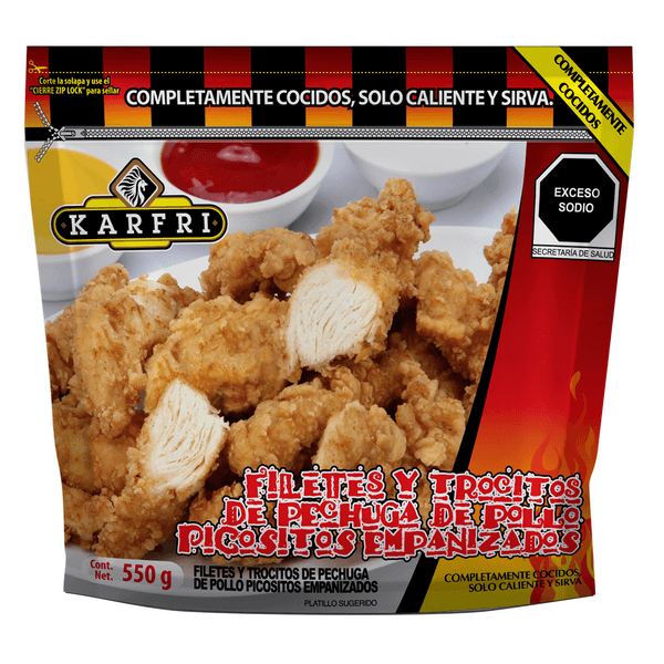 Filetes Y Trocitos De Pechuga Picosito 550 G