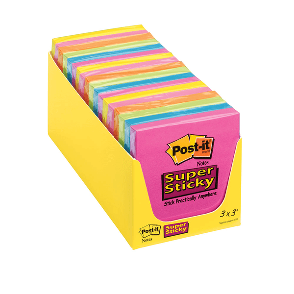Notas Adhesivas Super Sticky Colores Surtidos 1 Pz