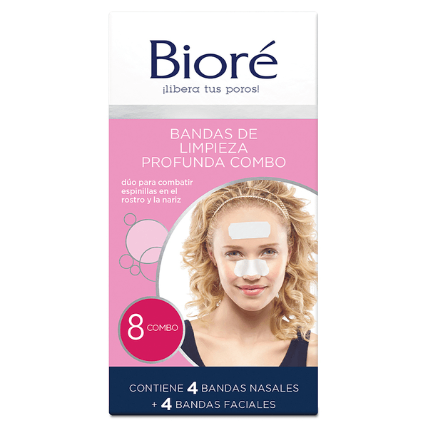 Banditas Faciales Limpieza Profunda Combo 8 Pz