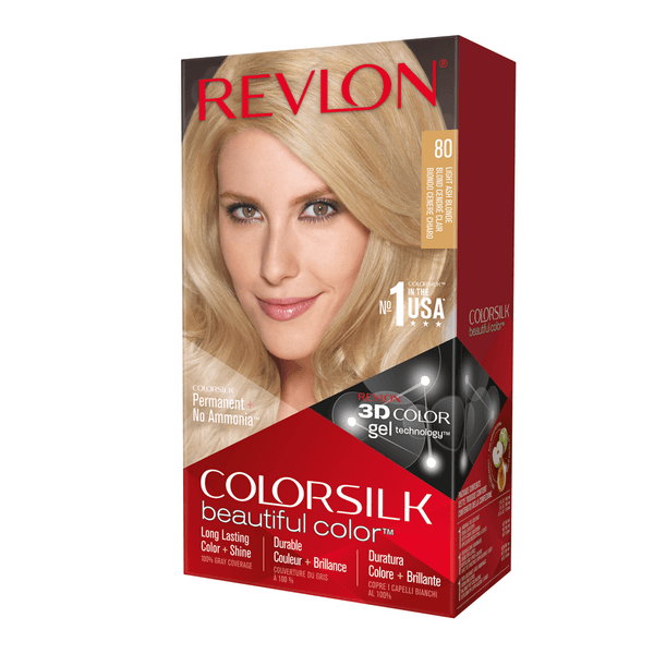 Tinte Para Cabello Colorsilk Con Queratina Tono 80 Rubio Claro Cenizo 59.1 Ml