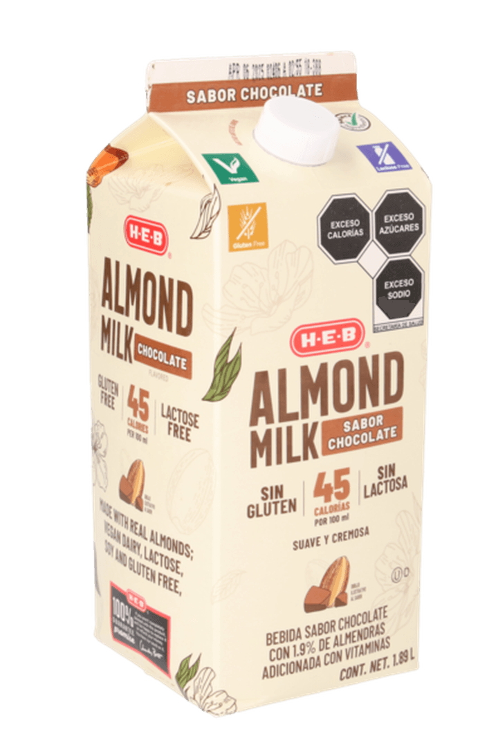 Heb Leche De Almendras Sabor Chocolate 1.89 L