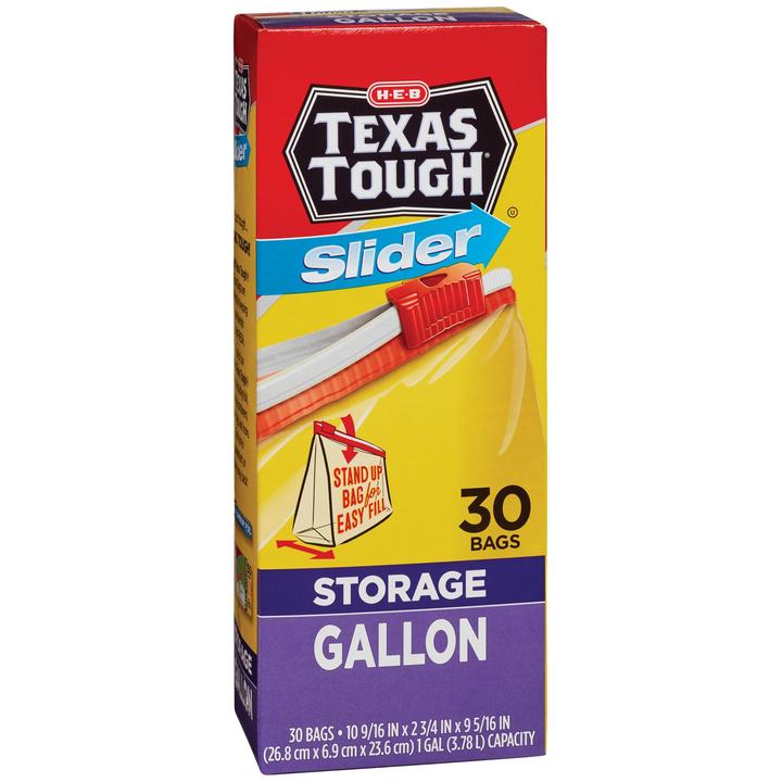 Heb Texas Tough Bolsas Slider Para Almacenar Gallon Con 30 Pz