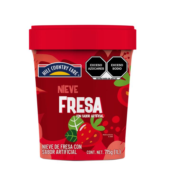 Hcf Helado Nieve De Fresa 1 L