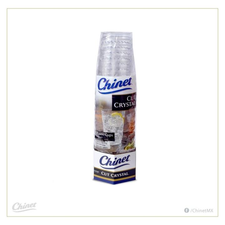 Vasos Desechables 14oz Cut Crystal 18 Pz