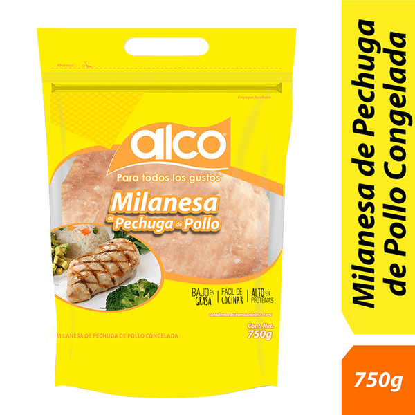 Alco Milanesa De Pollo Congelada Bolsa 750 G