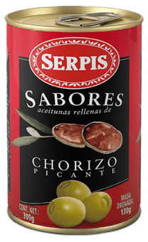 Serpis Aceitunas Rellenas De Chorizo 300 G