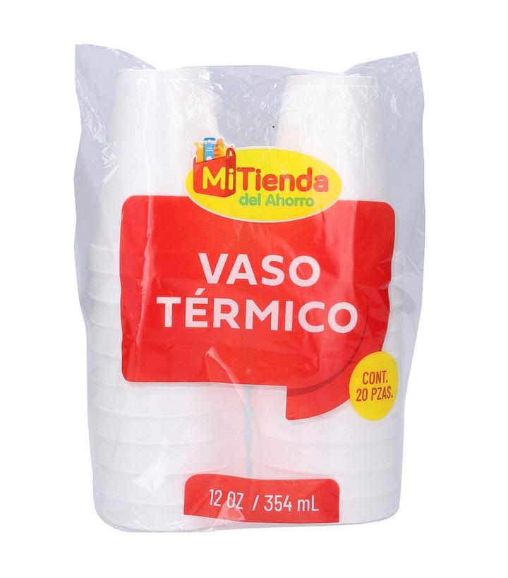 Mi Tienda Vasos Desechables 12oz Térmico 20 Pz