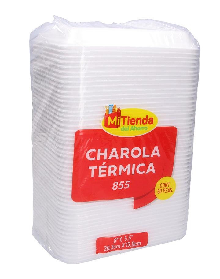 Platos Desechables Charola Térmica 50 Pz
