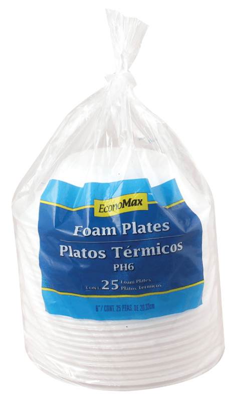 Platos Desechables Termico #6 Hondo 25 Pz