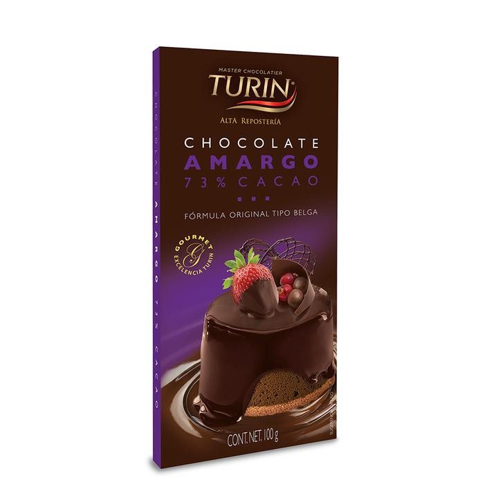 Turin Chocolate En Barra Amargo 73% Cacao 100 G