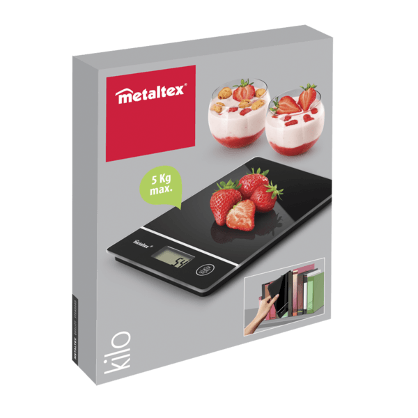Báscula De Cocina Digital Metaltex Peso Máximo 5 Kg