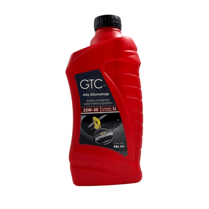 Gtc Aceite Multigrado Para Motores A Gasolina Alto Kilometraje 946 Ml