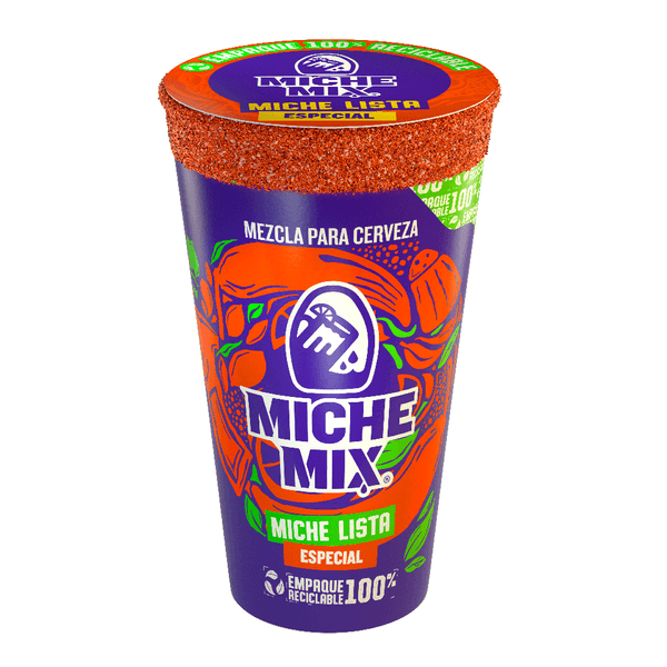 Vaso Preparado Michelada Lista Miche Mix Sabor Especial Salsas Negras 32 Oz