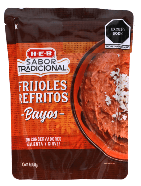 Heb Frijoles Bayos Refritos 430 G