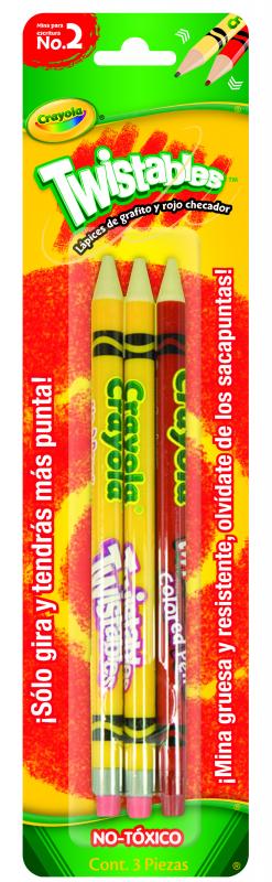Lápices De Grafito Y Rojo Checador Twistables 1 Pz
