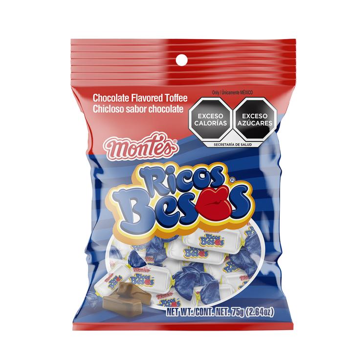 Ricos Besos Chicloso Sabor Chocolate 75 G