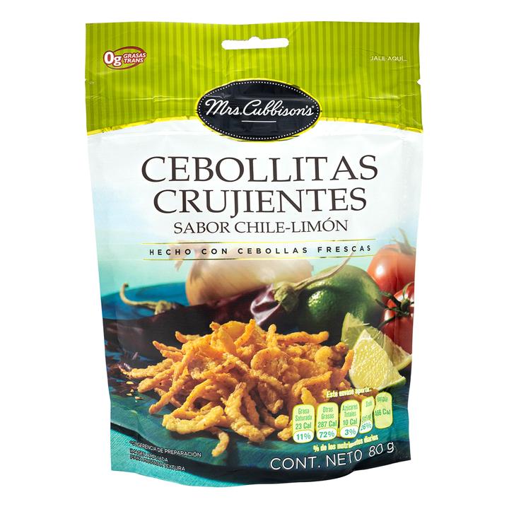 Mrs. Cubbisons Cebollitas Crujientes Chile Y Limón 80 G
