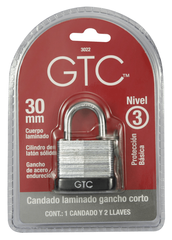 Candado Laminado 30mm 1 Pz