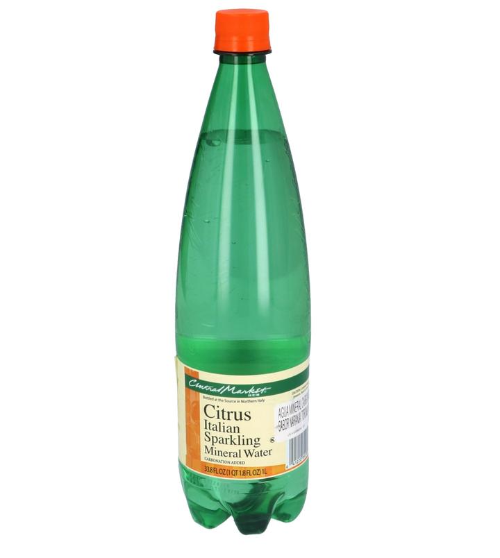 Central Market Agua Mineral Citrus Italian Con Gas 1 L