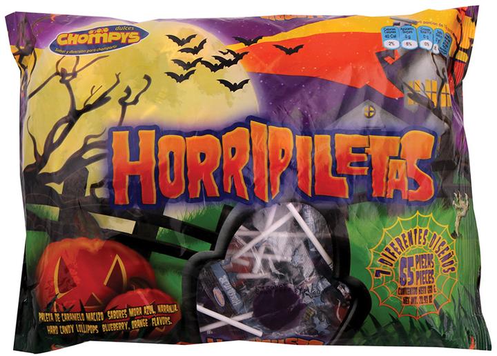 Bolsa De Paletas Horripiletas Chompys Con 65 Pz